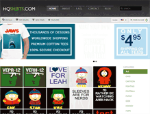 Tablet Screenshot of hqshirts.com